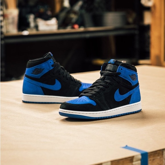 Nike Air Jordan 1 High Royal Reimagined Black Royal Blue DZ5485-042 size 8 - 14 - Picture 9 of 10